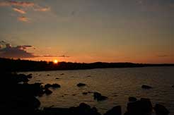 Закат на озери Лице.